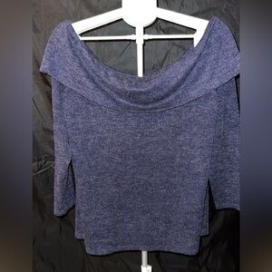 Elegant Navy Blue Women's Sweater